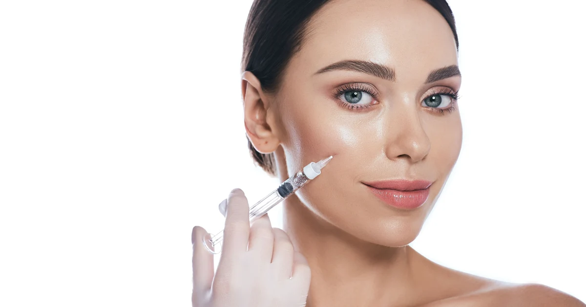 Woman receiving dermal filler treatment at Elixir Aesthetics & Wellness in Davie, FL
